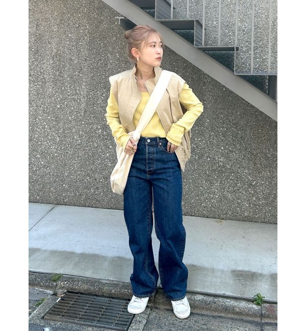 Ungrid「スクエアネックショートロングスリーブTee」|Tシャツ・カットソー|