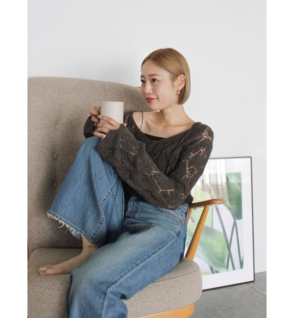 Ungrid「Levi's別注 RIBCAGE WIDE LEGデニム」|デニム|