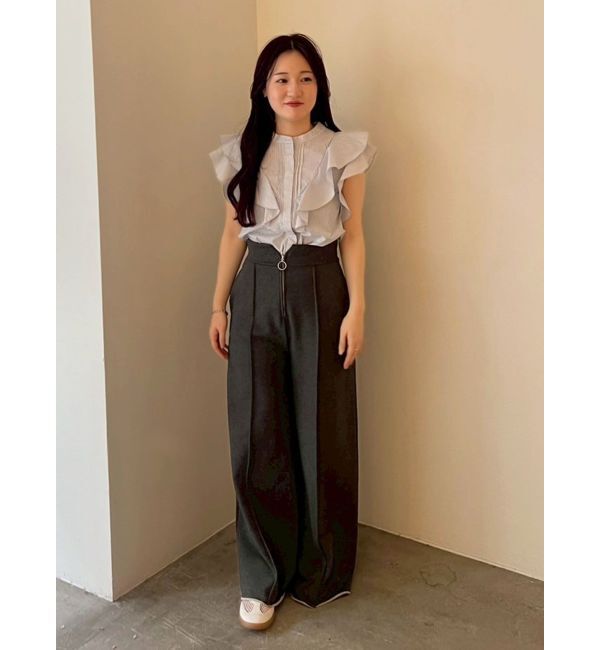 LAGUNAMOON「ZIPスウェットワイドフレアパンツ」|その他|