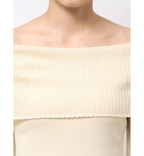 LAGUNAMOON「シアーオフショルニットプルオーバー」|ニット・セーター|