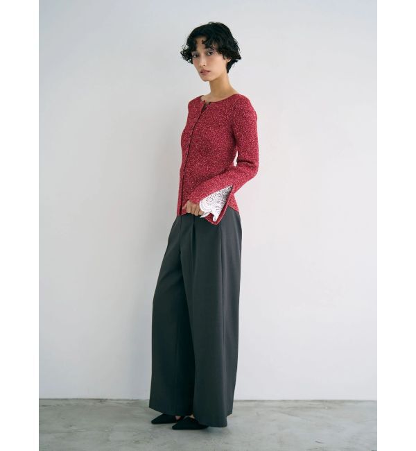 LAGUNAMOON「レーススリーブニットプルオーバー」|ニット・セーター|