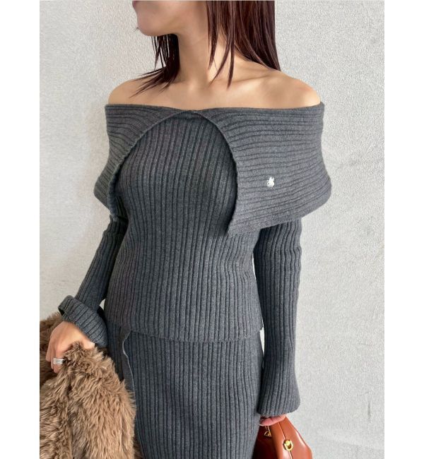 LAGUNAMOON「【POLO BCSコラボ】ワイドカラーニットプルオーバー」|ニット・セーター|