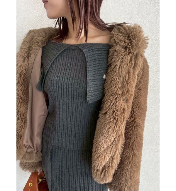 LAGUNAMOON「【POLO BCSコラボ】ワイドカラーニットプルオーバー」|ニット・セーター|