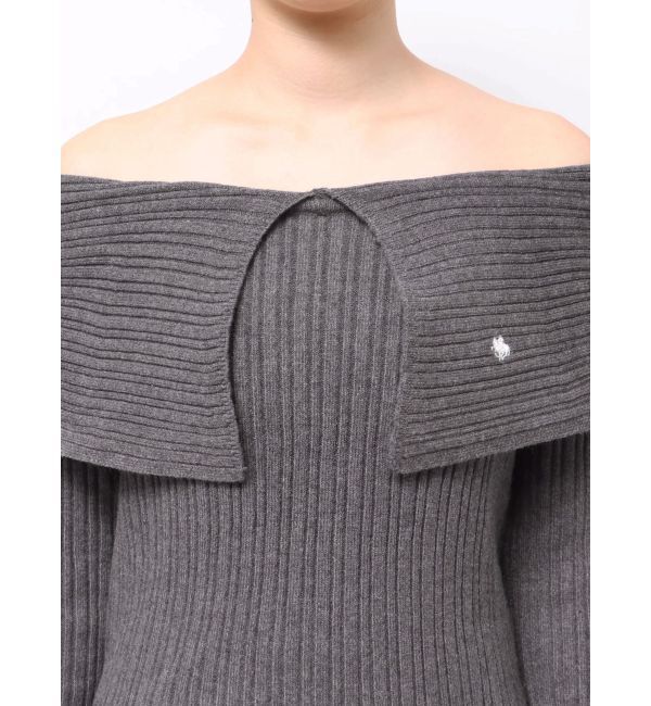 LAGUNAMOON「【POLO BCSコラボ】ワイドカラーニットプルオーバー」|ニット・セーター|