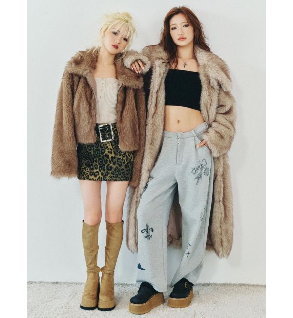 EVRIS「フェイクファーショートブルゾン」|ブルゾン・スタジャン|