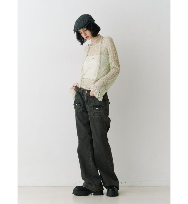 jouetie「【SOMETHING&times;PosTokyo】BUSH FLARE DENIM」|デニム|