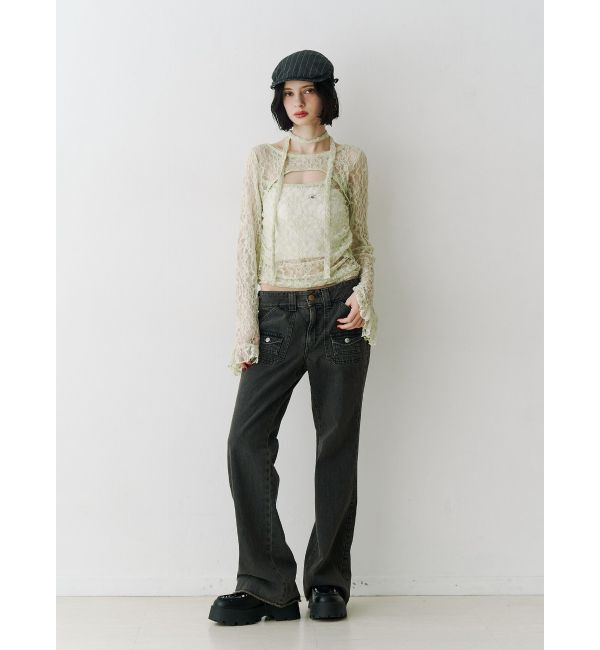 jouetie「【SOMETHING&times;PosTokyo】BUSH FLARE DENIM」|デニム|