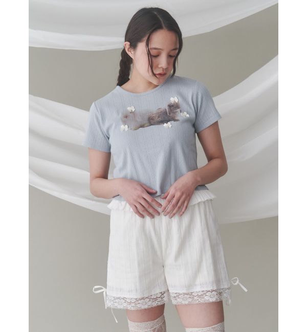 merry jenny「ラビットribbon Tシャツ」|Tシャツ・カットソー|