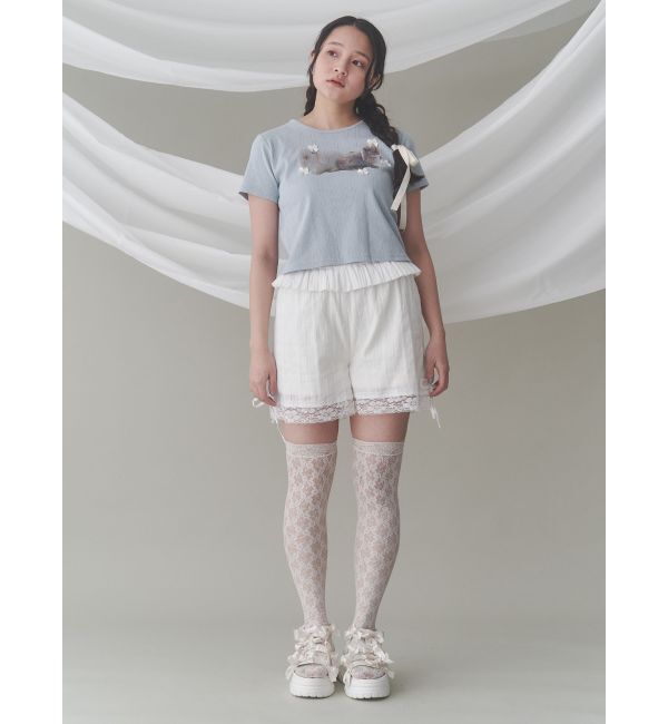 merry jenny「ラビットribbon Tシャツ」|Tシャツ・カットソー|