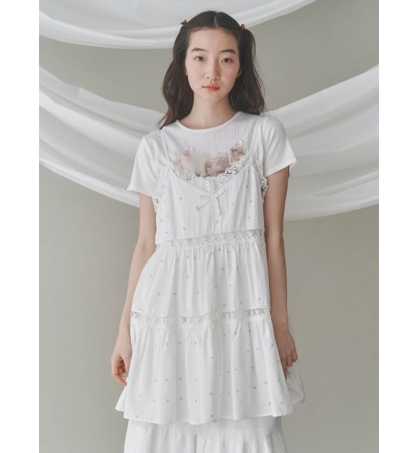 merry jenny「ラビットribbon Tシャツ」|Tシャツ・カットソー|