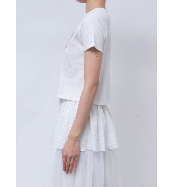 merry jenny「ラビットribbon Tシャツ」|Tシャツ・カットソー|