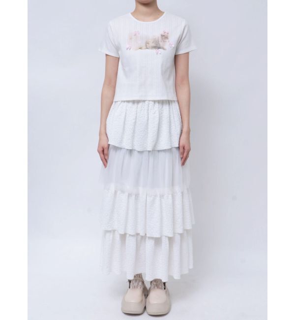 merry jenny「ラビットribbon Tシャツ」|Tシャツ・カットソー|