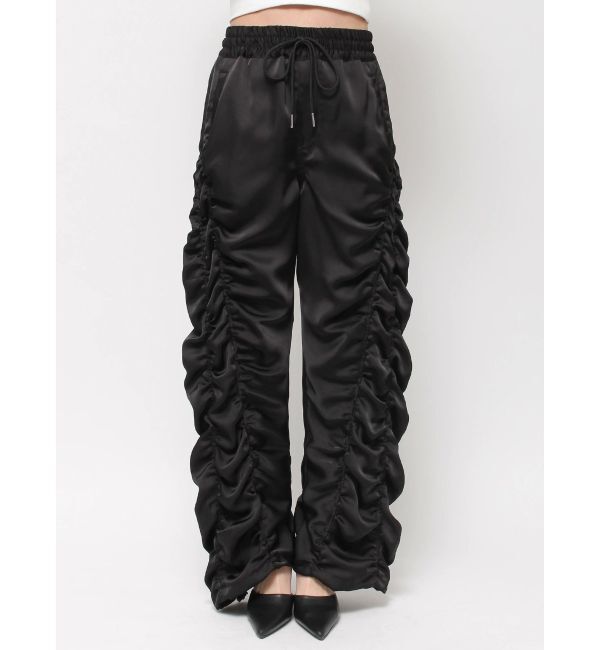 GYDA「サテンギャザーワイドパンツ」|その他|