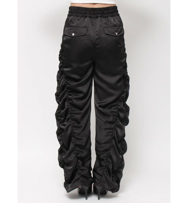 GYDA「サテンギャザーワイドパンツ」|その他|