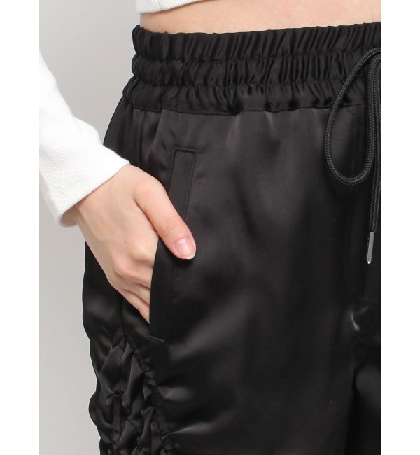 GYDA「サテンギャザーワイドパンツ」|その他|