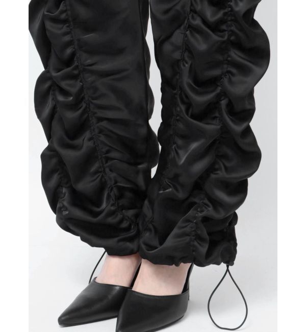 GYDA「サテンギャザーワイドパンツ」|その他|