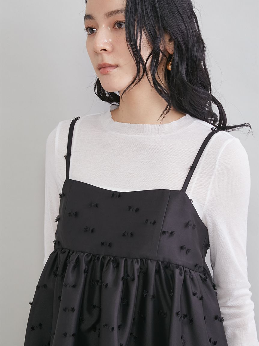 Mila Owen「ジャガードペプラムキャミトップス」|キャミソール|