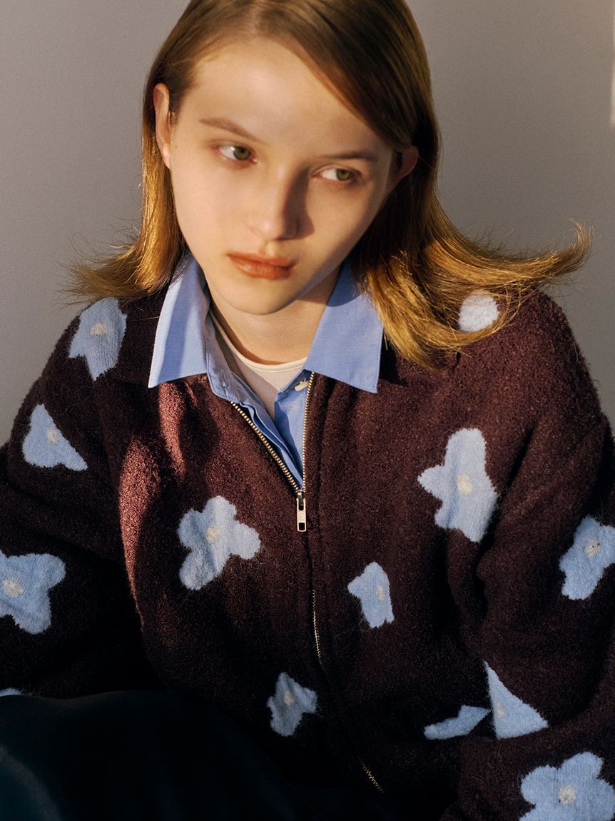 emmi atelier「ブルゾンライクカーディガン」|カーディガン|BRW