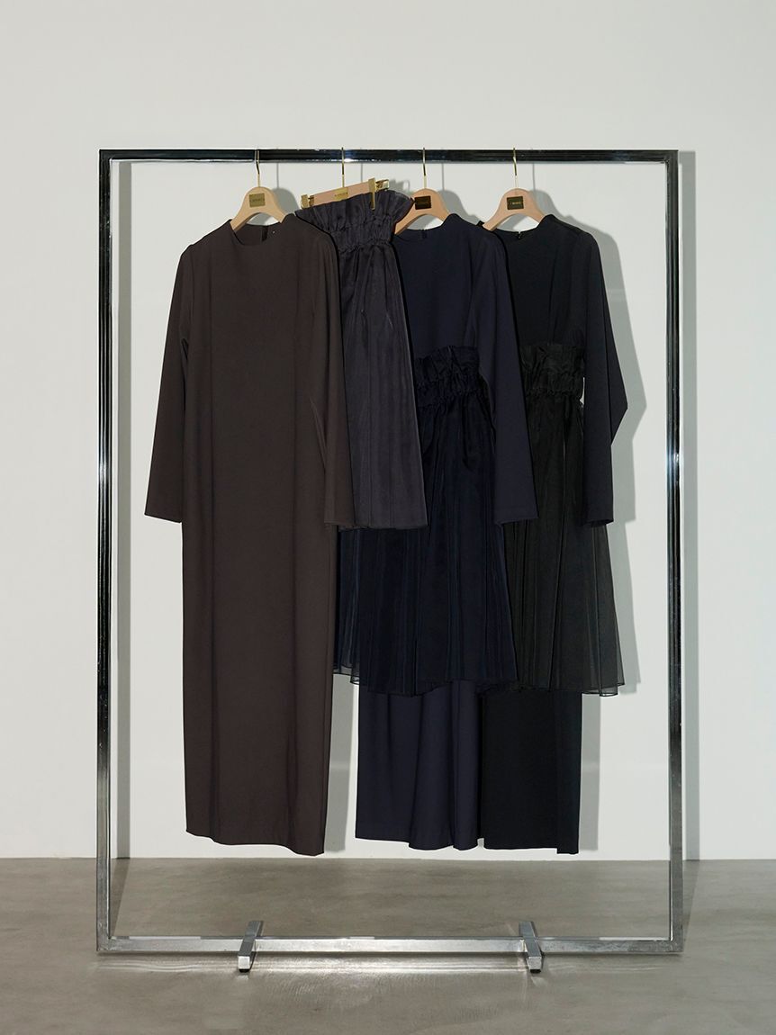 emmi atelier「【限定カラーあり】【金子綾 for emmi】ハイネックワンピースセット」|ワンピース|