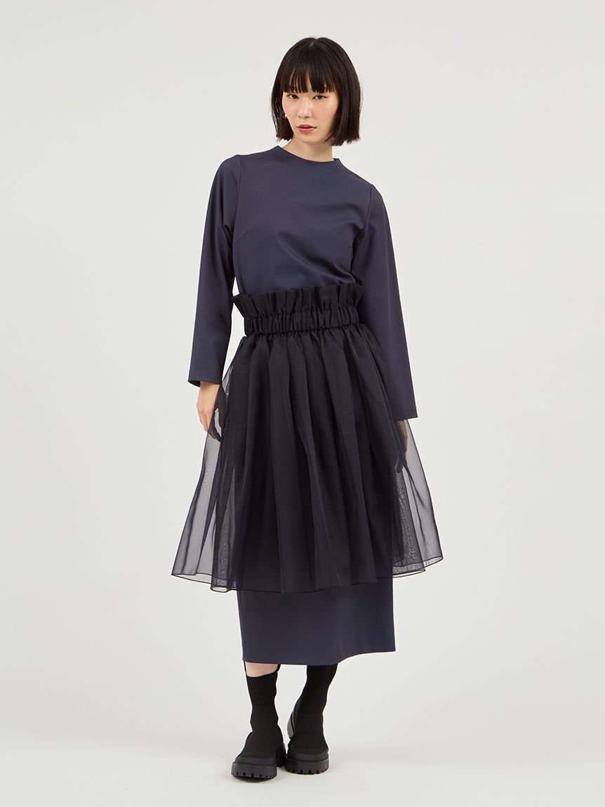 emmi atelier「【限定カラーあり】【金子綾 for emmi】ハイネックワンピースセット」|ワンピース|