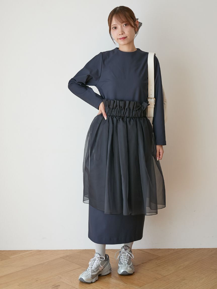 emmi atelier「【限定カラーあり】【金子綾 for emmi】ハイネックワンピースセット」|ワンピース|