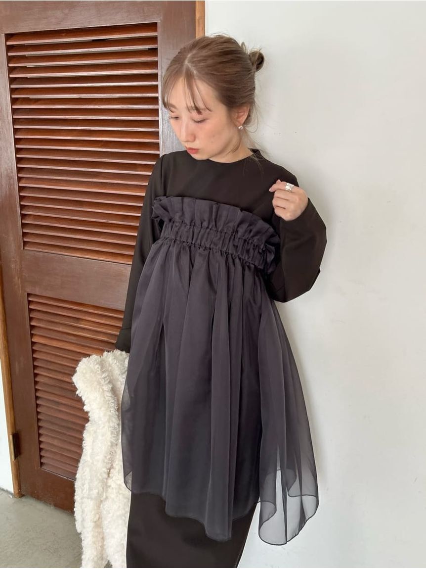 emmi atelier「【限定カラーあり】【金子綾 for emmi】ハイネックワンピースセット」|ワンピース|