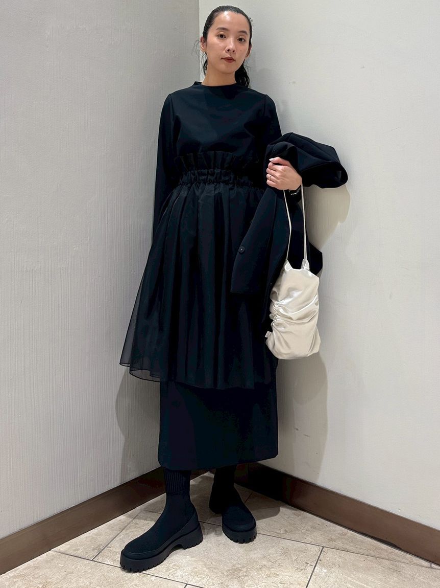 emmi atelier「【限定カラーあり】【金子綾 for emmi】ハイネックワンピースセット」|ワンピース|