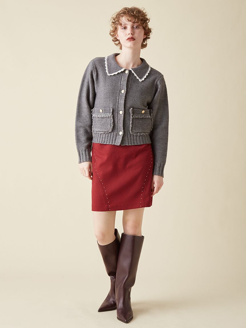 FURFUR「【限定カラー】ツイーディニットジャケット」|カーディガン|