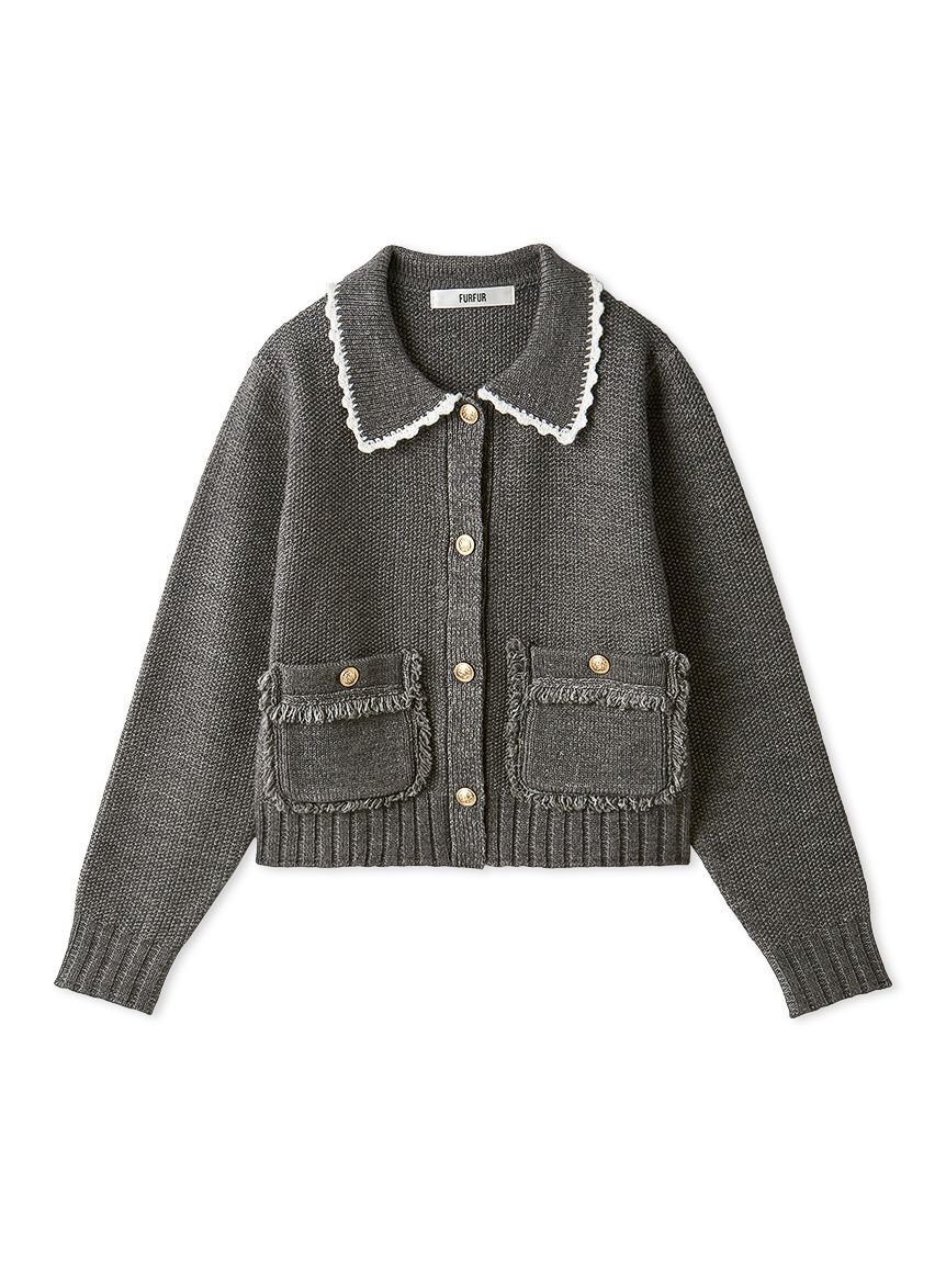 FURFUR「【限定カラー】ツイーディニットジャケット」|カーディガン|