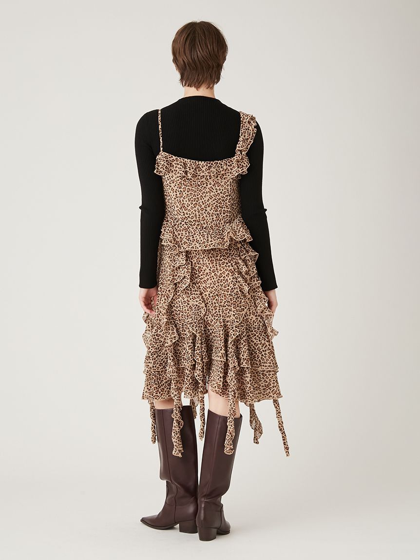 FURFUR「フリルキャミソールワンピース」|ワンピース|