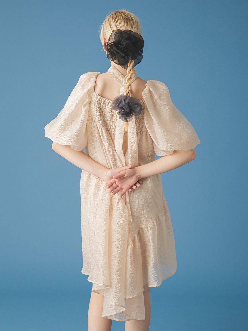 FURFUR「ボリュームオーガンジーシュシュセット」|ヘアバンド|