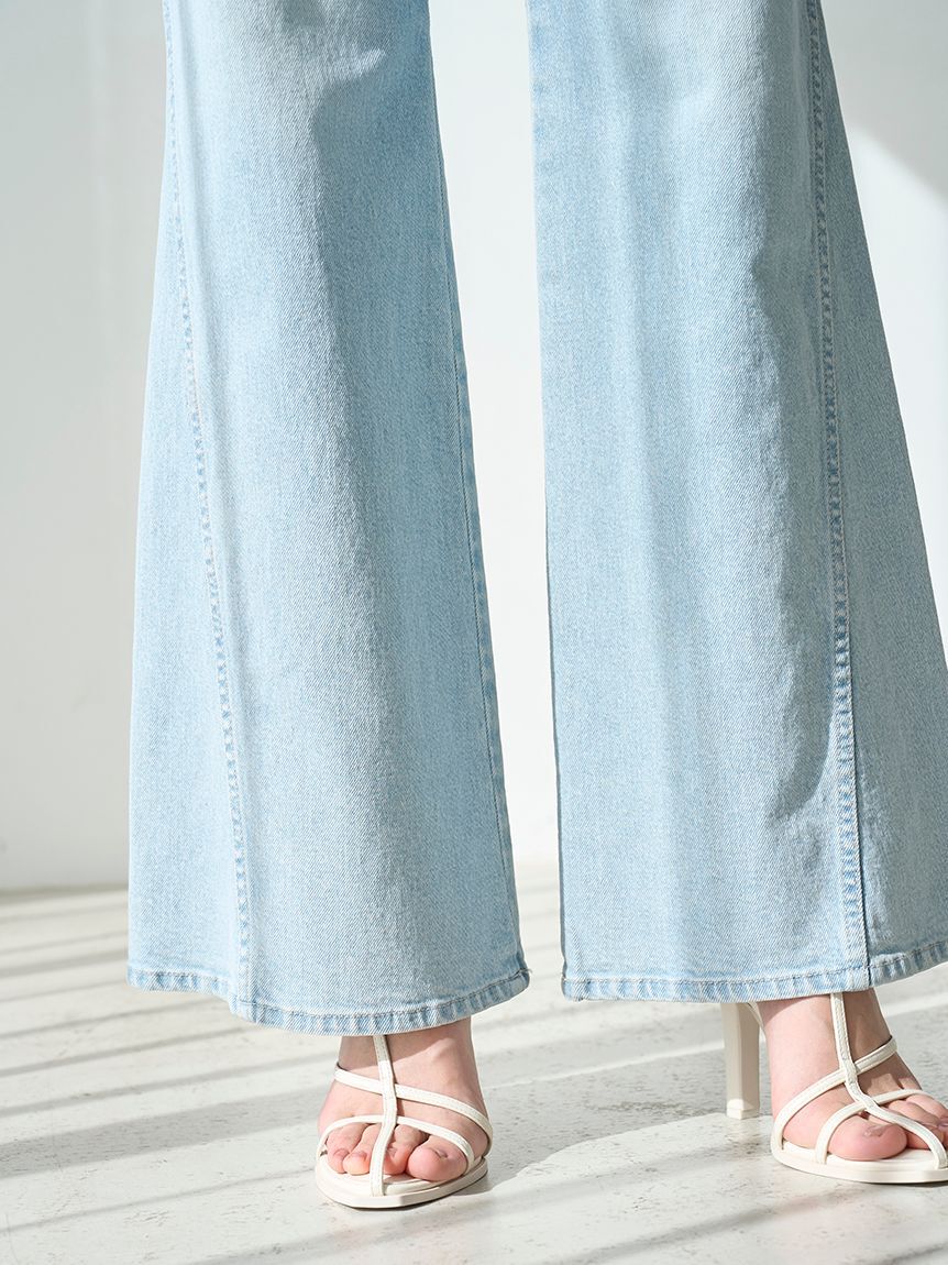 SNIDEL「【00サイズあり】Sustainableストレッチフレアデニムパンツ」|デニム|