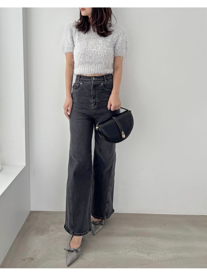 SNIDEL「【00サイズあり】Sustainableストレッチフレアデニムパンツ」|デニム|