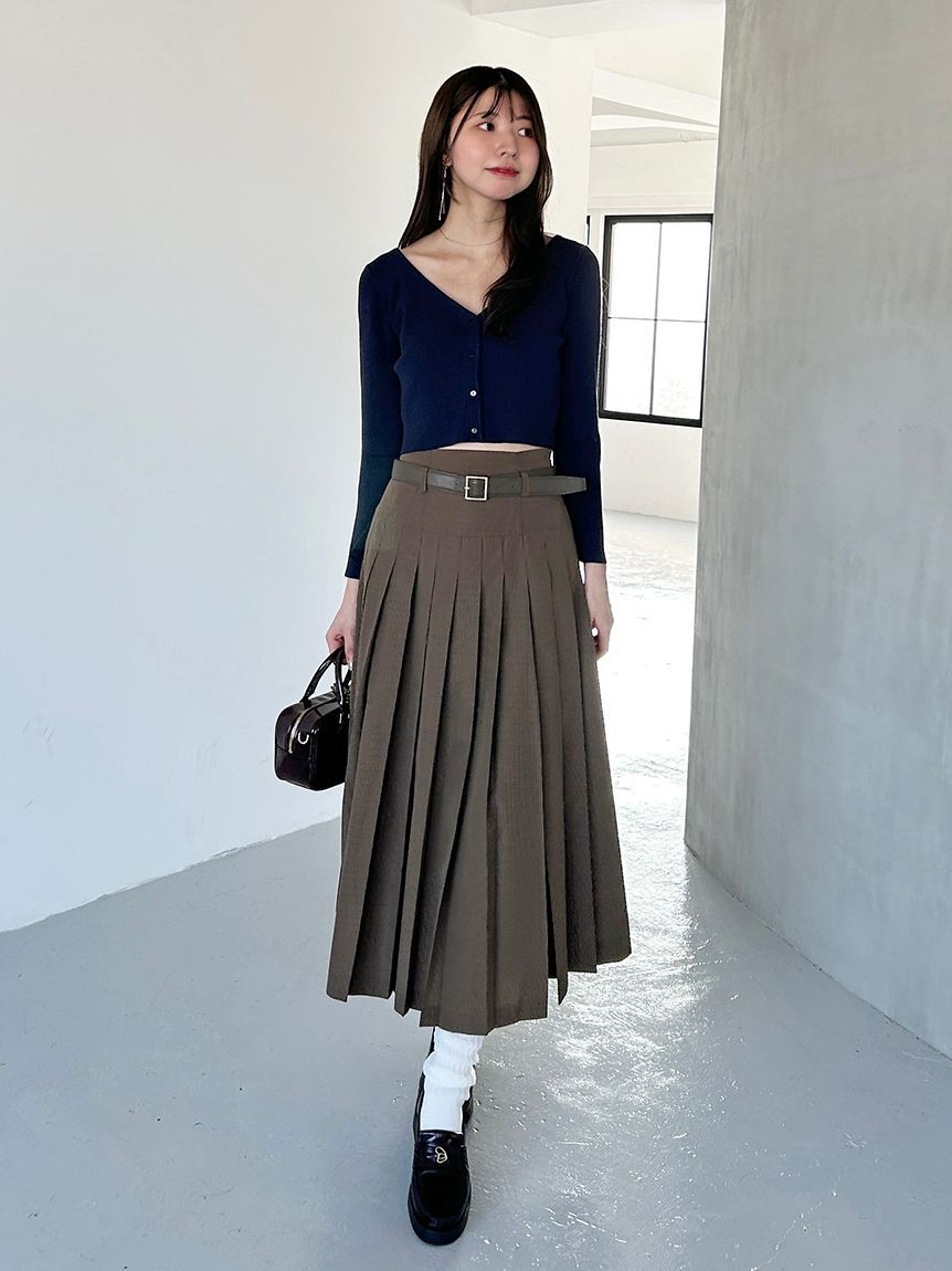 SNIDEL「フレアスリーブショートカーディガン」|カーディガン|