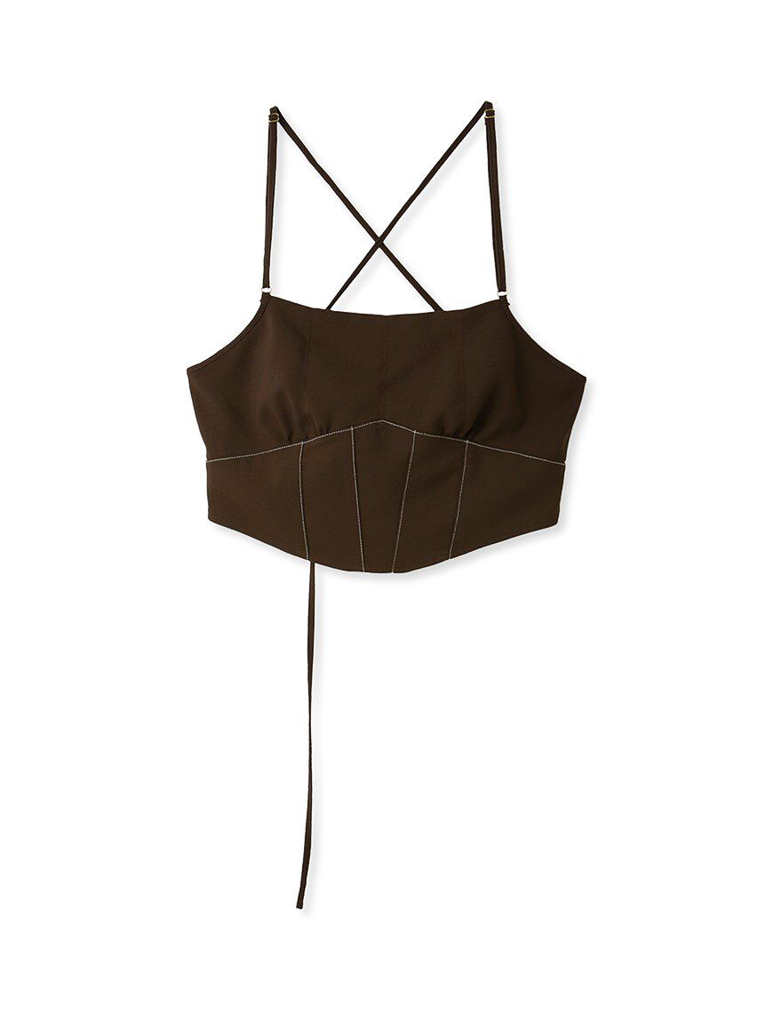 LILY BROWN Lingerie「【LILY BROWN Lingerie】ビスチェ / コルセット風レースアップ」|ベスト・ジレ|