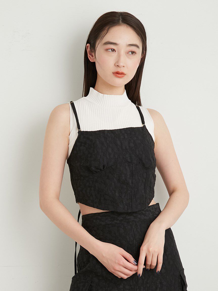 LILY BROWN Lingerie「【LILY BROWN Lingerie】ビスチェ / コルセット風レースアップ」|ベスト・ジレ|