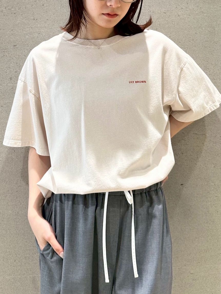 LILY BROWN「【限定カラー】バックプリントオーバーTシャツ」|Tシャツ・カットソー|