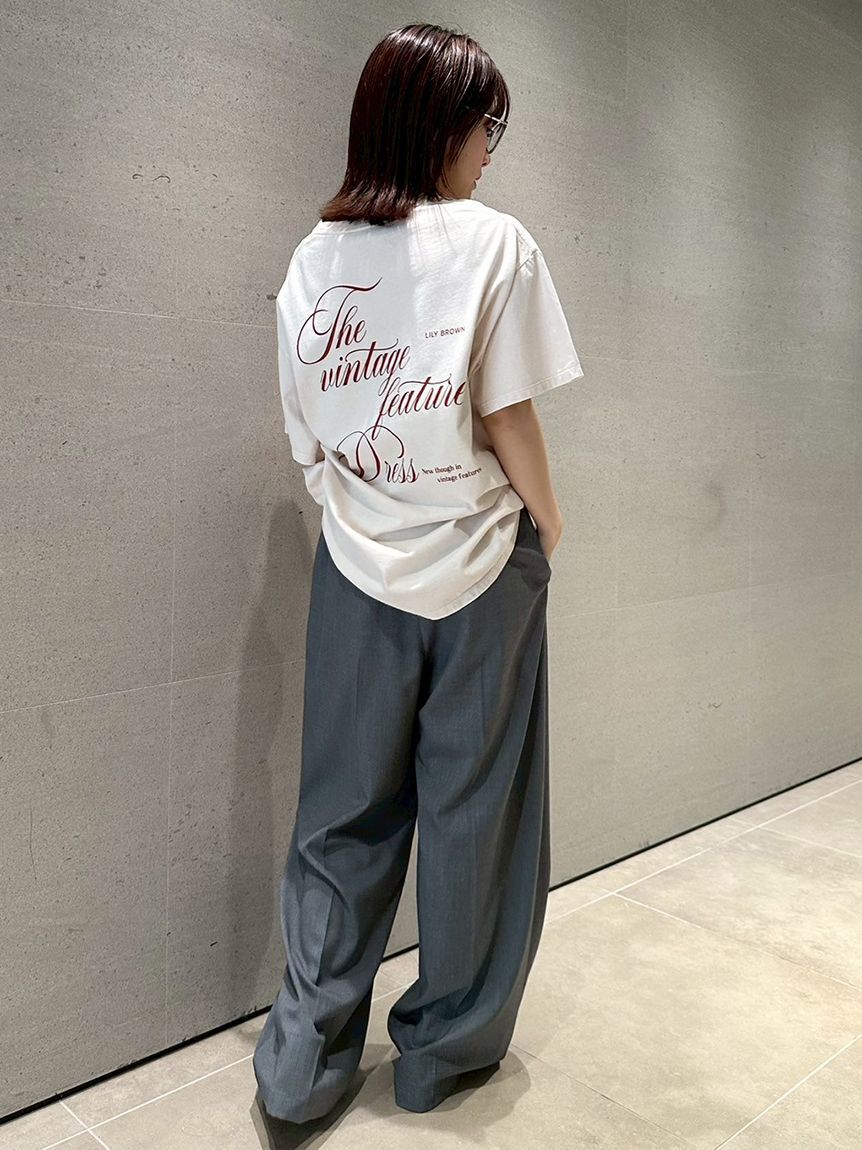 LILY BROWN「【限定カラー】バックプリントオーバーTシャツ」|Tシャツ・カットソー|