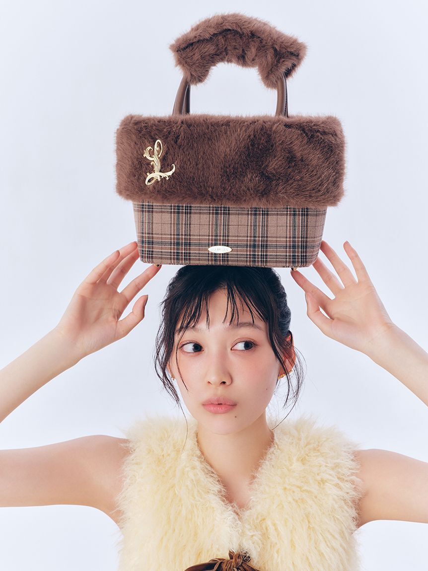 LILY BROWN「エコファーコンビマルチウェイトート」|トートバッグ|