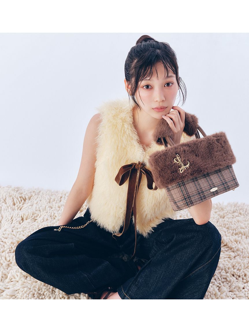 LILY BROWN「エコファーコンビマルチウェイトート」|トートバッグ|