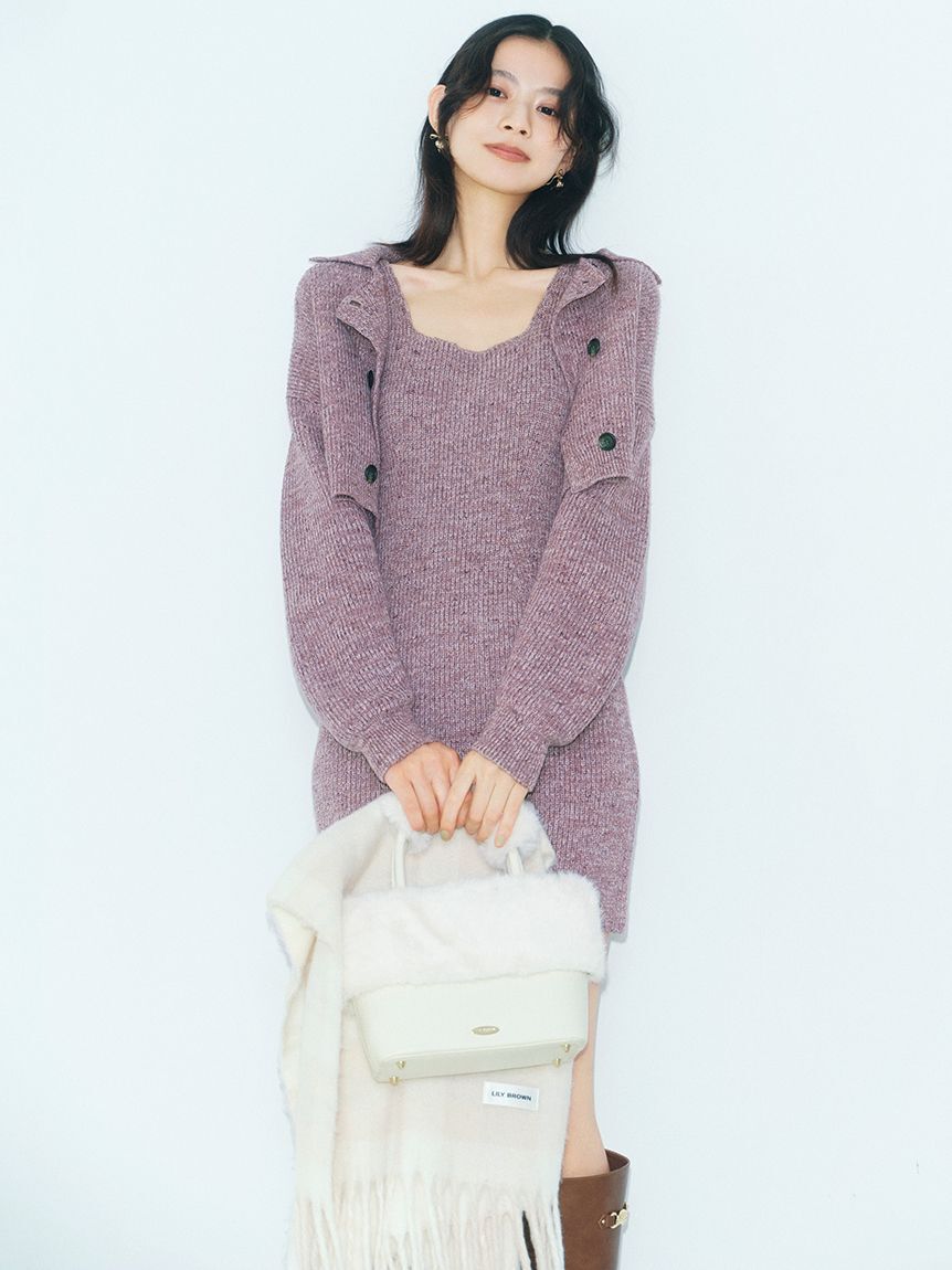 LILY BROWN「エコファーコンビマルチウェイトート」|トートバッグ|