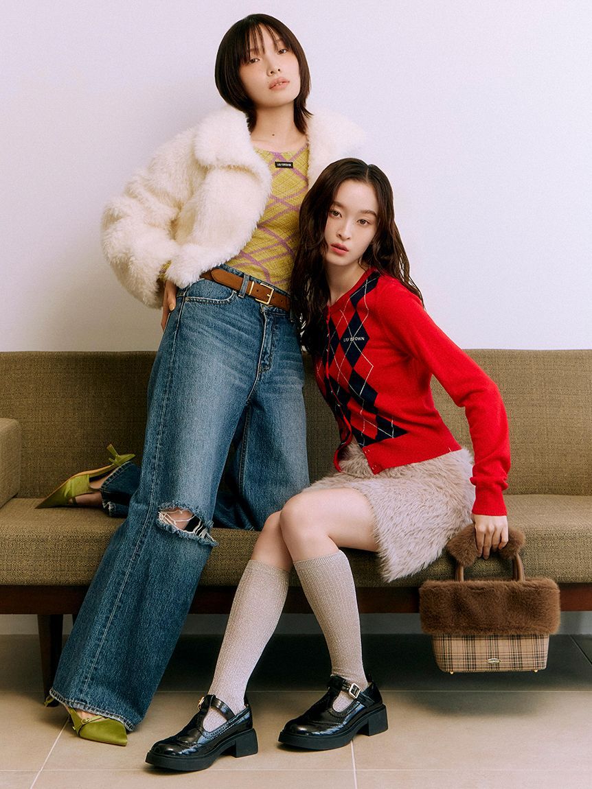 LILY BROWN「エコファーコンビマルチウェイトート」|トートバッグ|