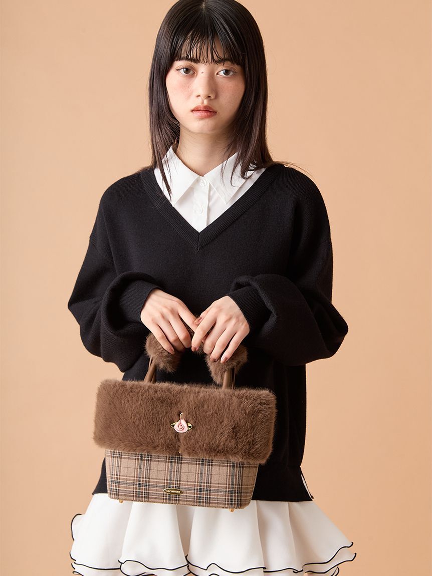 LILY BROWN「エコファーコンビマルチウェイトート」|トートバッグ|