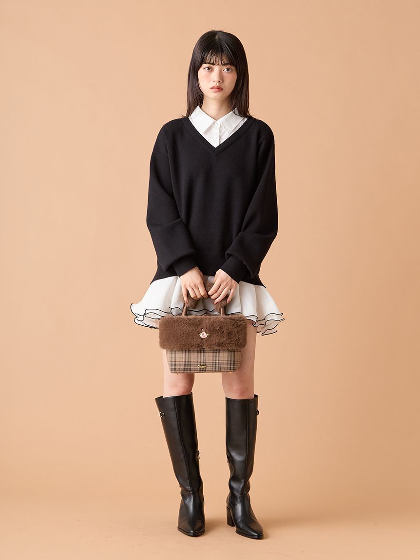 LILY BROWN「エコファーコンビマルチウェイトート」|トートバッグ|