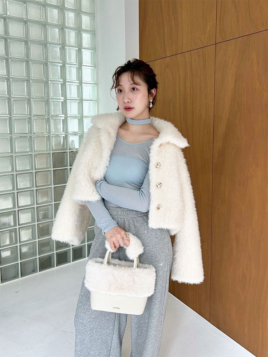 LILY BROWN「エコファーコンビマルチウェイトート」|トートバッグ|