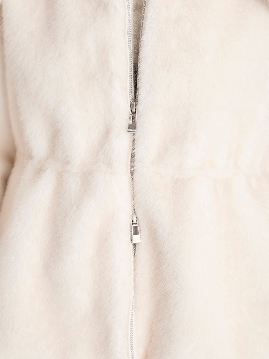 CELFORD「ビッグカラーペプラムファージャケット」|ノーカラージャケット|