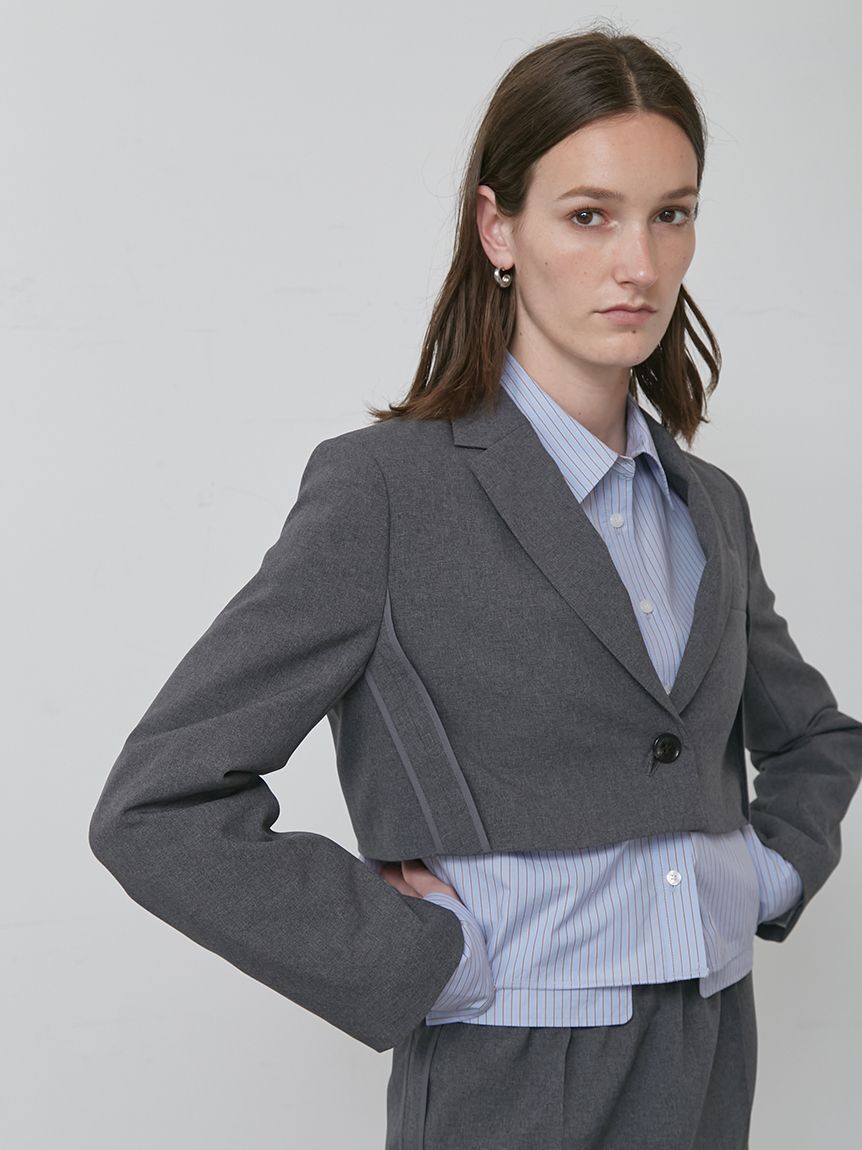 styling/「【セットアップ対応】ショートスーツジャケット」|テーラードジャケット|