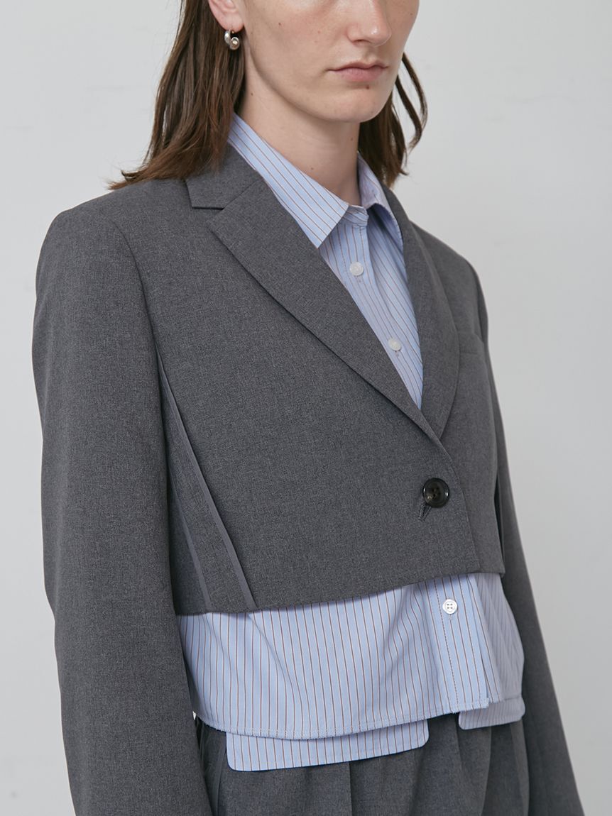 styling/「【セットアップ対応】ショートスーツジャケット」|テーラードジャケット|