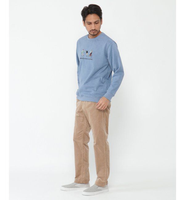 ikka「フェイクスウェード刺繍プルオーバー」|パーカー|