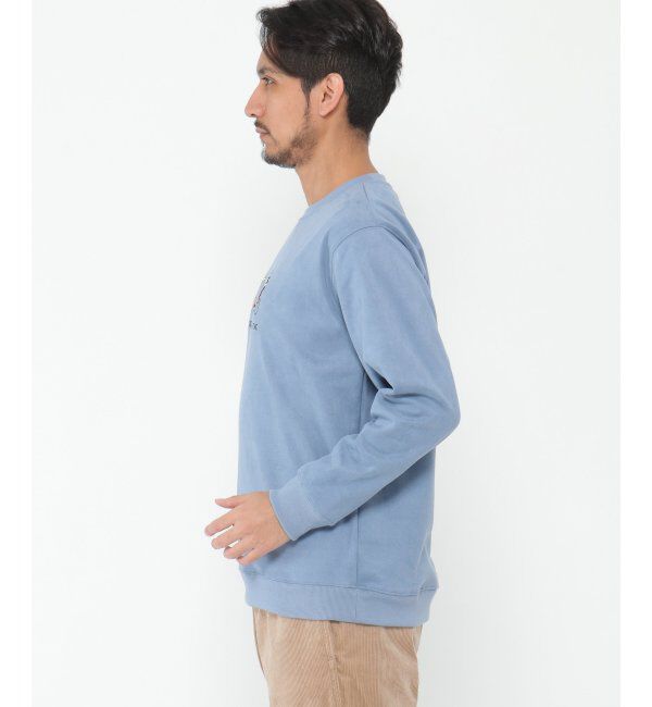 ikka「フェイクスウェード刺繍プルオーバー」|パーカー|